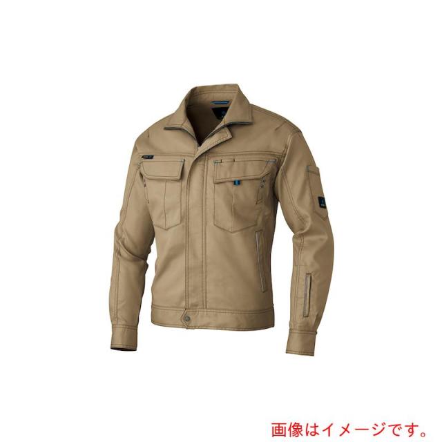 アイトス（AITOZ）　長袖ブルゾン（男女兼用）　カーキ　Ｍ　【品番：AZ60301-025-M】