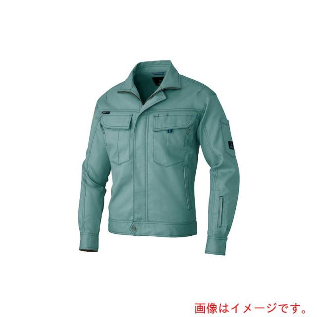 アイトス（AITOZ）　長袖ブルゾン（男女兼用）　ターコイズ　５Ｌ　【品番：AZ60301-027-5L】