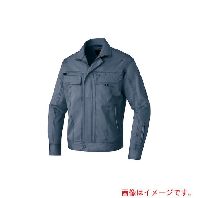 アイトス（AITOZ）　作業着　長袖ブルゾン（男女兼用）ＡＺ６０５０１　アイアンブルー　６Ｌ　【品番：AZ60501-086-6L】