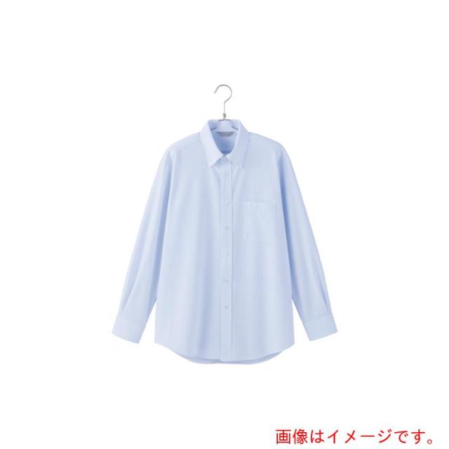 アイトス（AITOZ）　ピエ　メンズ長袖ボタンダウンシャツＡＺ６３４０６１　サックス　Ｍ　【品番：AZ634061-020-M】