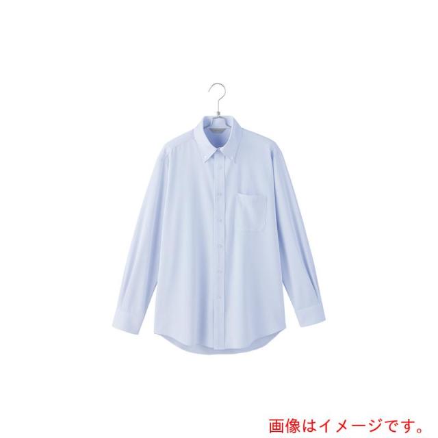 アイトス（AITOZ）　ピエ　メンズ長袖ボタン無地ダウンシャツＡＺ６３４１６１　サックス　ＬＬ　【品番：AZ634161-020-LL】