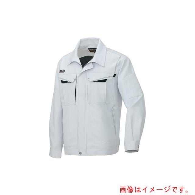 アイトス（AITOZ）　長袖ブルゾンＡ（男女兼用）ＡＺ６５５０　シルバーグレー×ブラック　５Ｌ　【品番：AZ6550-003-5L】