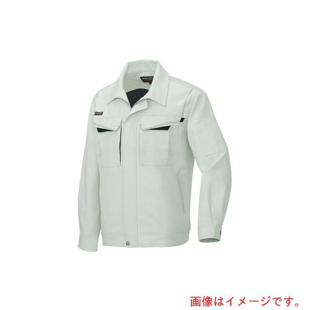 アイトス（AITOZ）　長袖ブルゾンＡ（男女兼用）ＡＺ６５５０　アースグリーン×ブラック　５Ｌ　【品番：AZ6550-005-5L】