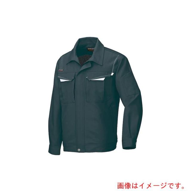 アイトス（AITOZ）　長袖ブルゾンＡ（男女兼用）ＡＺ６５５０　ブラック×シルバーグレー　３Ｌ　【品番：AZ6550-010-3L】