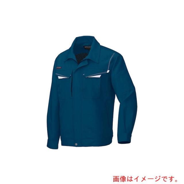 アイトス（AITOZ）　長袖ブルゾンＡ（男女兼用）ＡＺ６５５０　フォレストネイビー×シルバーグレー　３Ｌ　【品番：AZ6550-088-3L】