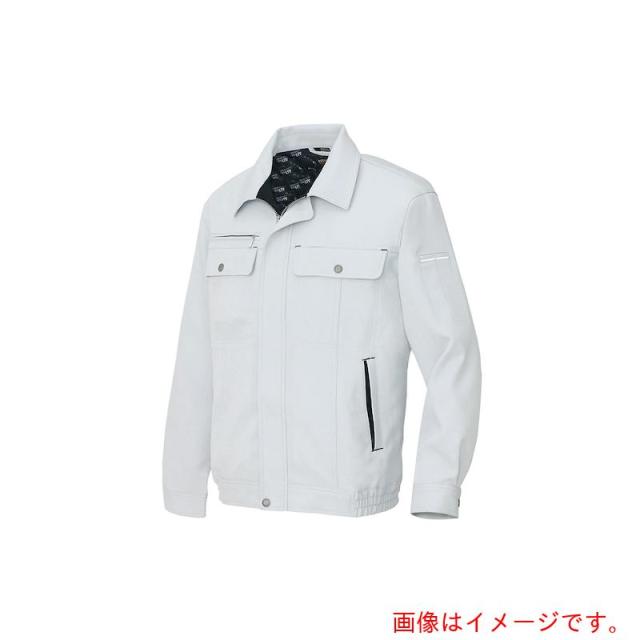 アイトス（AITOZ）　長袖ブルゾンＢ（男女兼用）ＡＺ６５６０　シルバーグレー×ブラック　Ｍ　【品番：AZ6560-003-M】