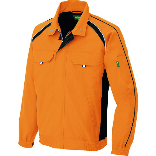 アイトス（AITOZ）　長袖サマーブルゾン　オレンジ　ＬＬ　【品番：1730-063-LL】