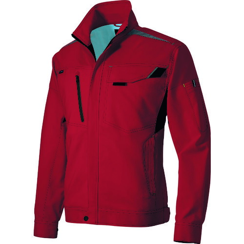 アイトス（AITOZ）　長袖サマーブルゾン（男女兼用）　レッド　５Ｌ　【品番：2530-009-5L】