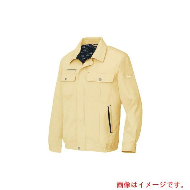 アイトス（AITOZ）　長袖ブルゾンＢ（男女兼用）ＡＺ６５６０　イエロー×ブラック　ＬＬ　【品番：AZ6560-019-LL】
