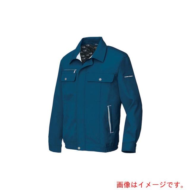 アイトス（AITOZ）　長袖ブルゾンＢ（男女兼用）ＡＺ６５６０　フォレストネイビー×シルバーグレー　Ｍ　【品番：AZ6560-088-M】