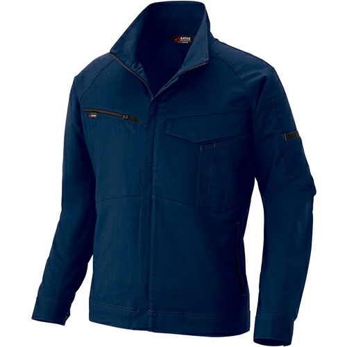 アイトス（AITOZ）　ムービンカット　長袖ブルゾン（男女兼用）ＡＺ６８０２　ネイビー　Ｌ　【品番：AZ6802-008-L】