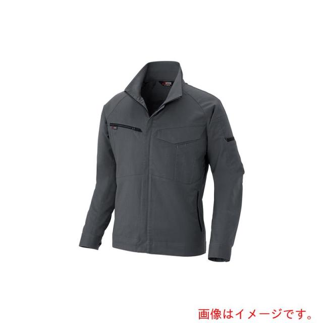 アイトス（AITOZ）　ムービンカット　長袖ブルゾン（男女兼用）ＡＺ６８０２　チャコール　６Ｌ　【品番：AZ6802-014-6L】
