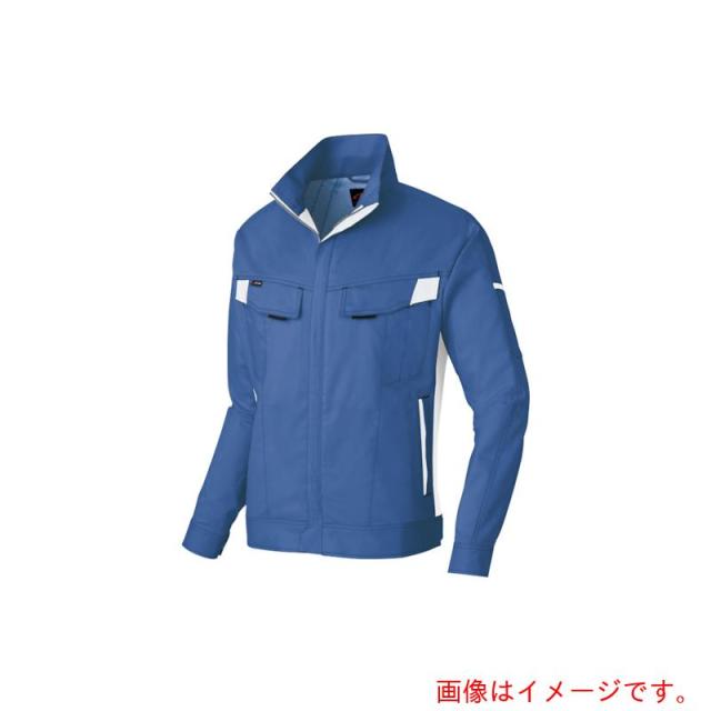 アイトス（AITOZ）　ニュームービンカット　春夏長袖ブルゾン　ロイヤルブルー×シルバーグレー　Ｍ　【品番：AZ6830-006-M】