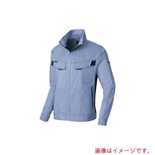 アイトス（AITOZ）　ニュームービンカット　春夏長袖ブルゾン　ミストバイオレット×ネイビー　ＳＳ　【品番：AZ6830-076-SS】