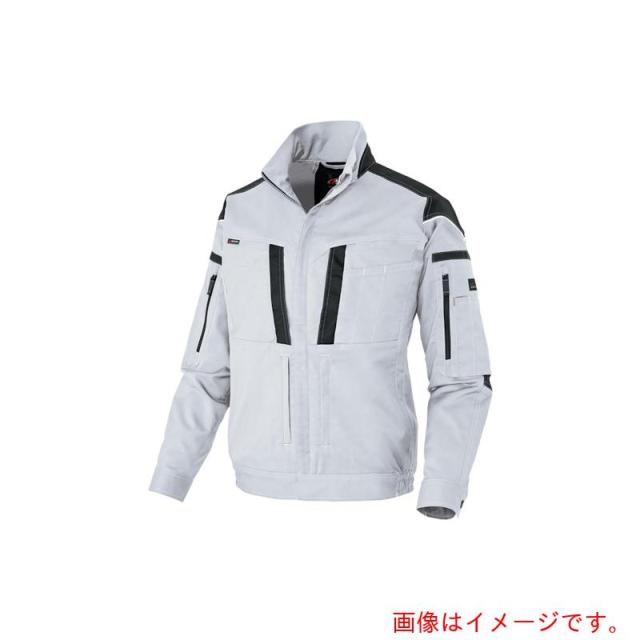 アイトス（AITOZ）　フルハーネス対応ニュームービンカット　春夏長袖ブルゾン　シルバーグレー　４Ｌ　【品番：AZ6831-003-4L】