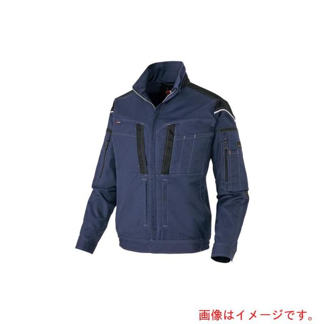 アイトス（AITOZ）　フルハーネス対応ニュームービンカット　春夏長袖ブルゾン　ネイビー　３Ｌ　【品番：AZ6831-008-3L】