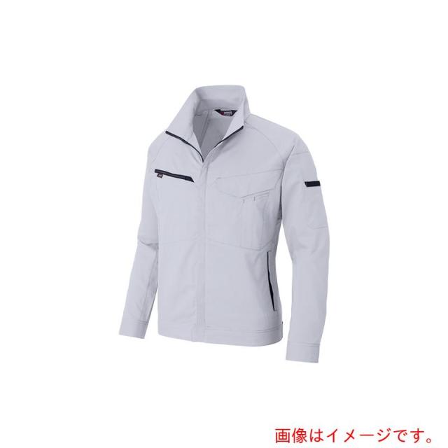 アイトス（AITOZ）　ニュームービンカット　春夏長袖ブルゾン　シルバーグレー　６Ｌ　【品番：AZ6840-003-6L】