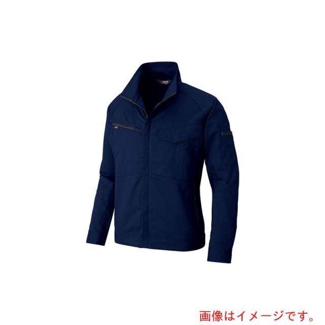 アイトス（AITOZ）　ニュームービンカット　春夏長袖ブルゾン　ネイビー　６Ｌ　【品番：AZ6840-008-6L】