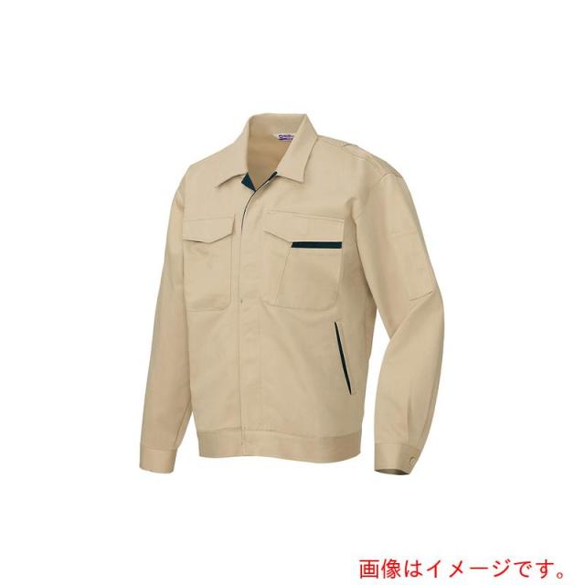 アイトス（AITOZ）　長袖ジャンパーＡＺ７７０　ベージュ×ネイビー　４Ｌ　【品番：AZ770-002-4L】