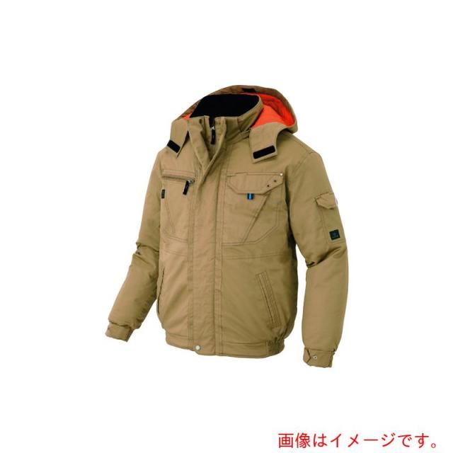 アイトス（AITOZ）　綿１００％防寒ブルゾン　カーキ　５Ｌ　【品番：AZ8571-025-5L】