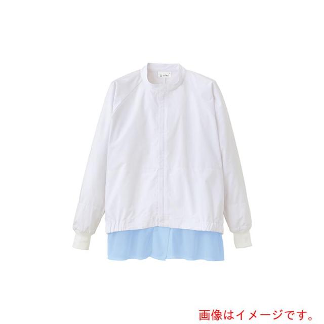 アイトス（AITOZ）　ＣＯＭＦＯＲＴ　ＦＩＴ　衛生白衣　長袖比翼ジャンバー（男女兼用）ＡＺ８６１０３０　ホワイト　Ｓ　【品番：AZ861030-001-S】