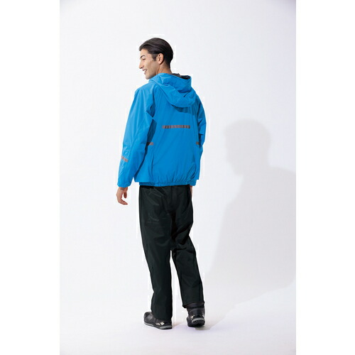 アイトス（AITOZ）　空調服　レインジャケットＡＺ９０２９　ブルー　Ｓ　【品番：AZ9029-006-S】_3