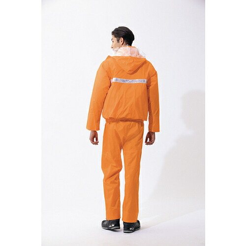 アイトス（AITOZ）　空調服　レインスーツ（男女兼用）ＡＺ９０９７　オレンジ　５Ｌ　【品番：AZ9097-063-5L】_1