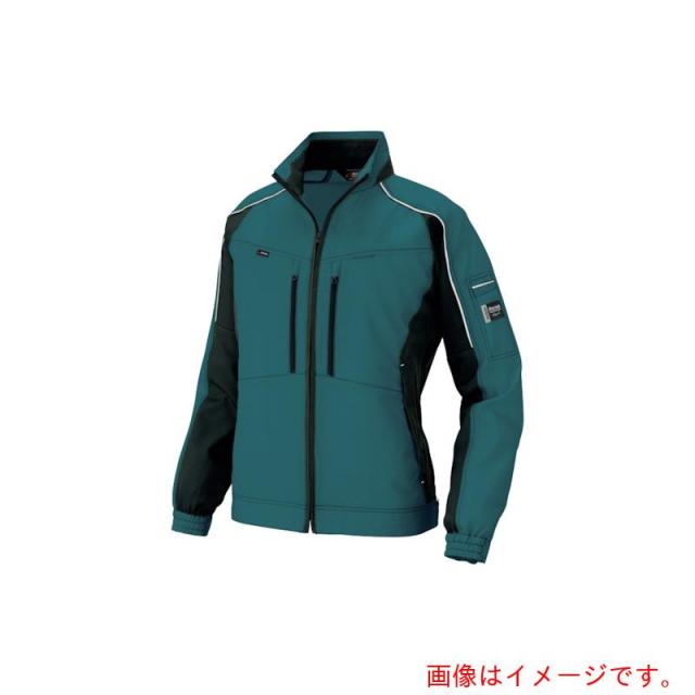 アイトス(AITOZ) エコプロダクト長袖ブルゾン グリーンXブラック 5L 【品番:AZ9101-005-5L】