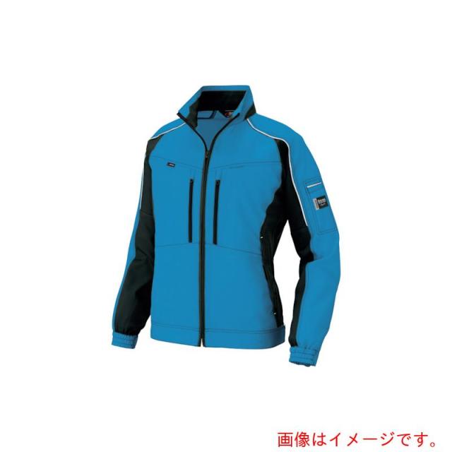 アイトス（AITOZ）　エコプロダクト長袖ブルゾン　アクアブルーＸブラック　３Ｌ　【品番：AZ9101-006-3L】