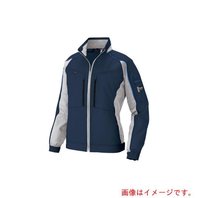 アイトス（AITOZ）　エコプロダクト長袖ブルゾン　ネイビーＸシルバーグレー　Ｍ　【品番：AZ9101-008-M】