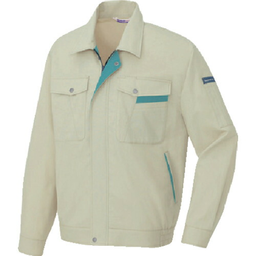 アイトス（AITOZ）　長袖サマーブルゾン　アースグリーン×ターコイズ　４Ｌ　【品番：AZ-960-005-4L】