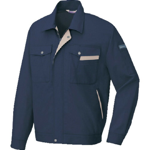 アイトス（AITOZ）　長袖サマーブルゾン　ネイビー×ベージュ　４Ｌ　【品番：AZ-960-008-4L】