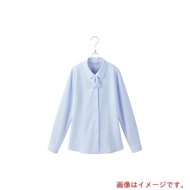 アイトス（AITOZ）　ピエ　長袖ブラウスＨＣＢ４１１１　サックス　１３　【品番：HCB4111-020-13】