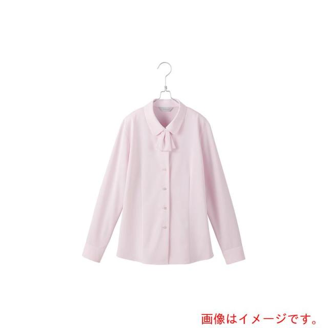 アイトス（AITOZ）　ピエ　長袖ブラウスＨＣＢ４１１１　ピンク　１１　【品番：HCB4111-038-11】