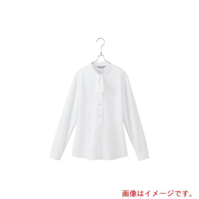 アイトス（AITOZ）　ピエ　長袖ブラウスＨＣＢ４１２１　ホワイト　１１　【品番：HCB4121-001-11】