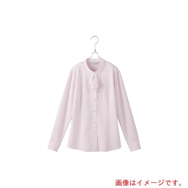 アイトス（AITOZ）　ピエ　長袖ブラウスＨＣＢ４１２１　ピンク　１３　【品番：HCB4121-038-13】
