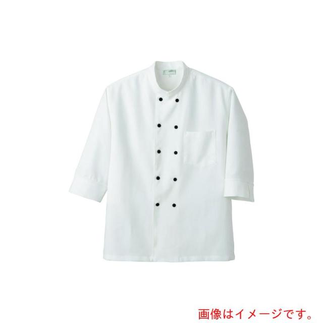 アイトス（AITOZ）　コックシャツ（男女兼用）　ホワイト　ＳＳ　【品番：HS2953-001-SS】
