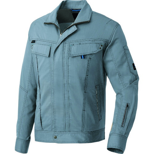 アイトス（AITOZ）　長袖サマーブルゾン（男女兼用）　アイアンブルー　ＬＬ　【品番：30530-086-LL】