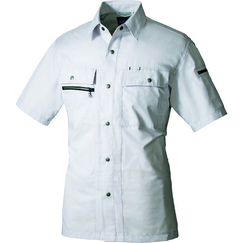 アイトス（AITOZ）　半袖シャツ　シルバーグレー　Ｓ　【品番：3437-003-S】 4,264円