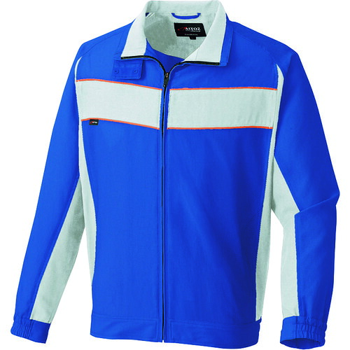 アイトス（AITOZ）　長袖ブルゾン（男女兼用）　ロイヤルブルー×ライトグレー　５Ｌ　【品番：3630-016-5L】