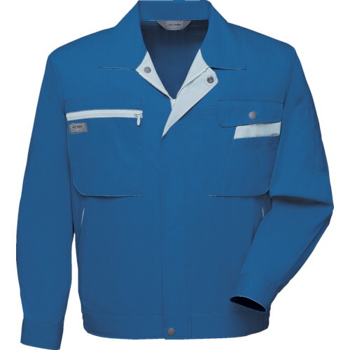 アイトス（AITOZ）　帯電防止長袖サマーブルゾンブルー４Ｌ　【品番：5320-006-4L】