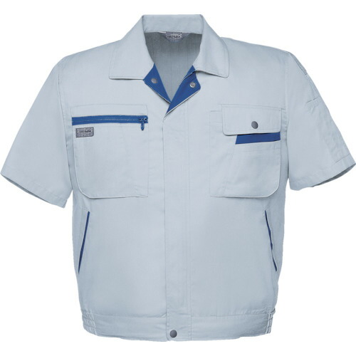 アイトス(AITOZ) 帯電防止半袖ブルゾンシルバーグレー6L 【品番:5321-003-6L】