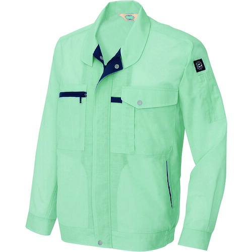 アイトス（AITOZ）　長袖サマーブルゾン（男女兼用）　アースグリーン　Ｓ　【品番：5360-005-S】