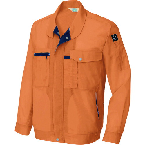 アイトス（AITOZ）　長袖サマーブルゾン（男女兼用）　オレンジ　Ｂ３Ｌ　【品番：5360-063-B3L】