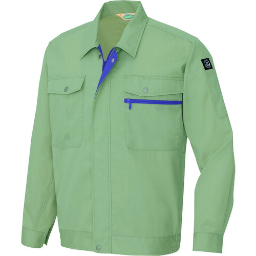 アイトス（AITOZ）　長袖サマーブルゾン（男女兼用）　アースグリーン　５Ｌ　【品番：5370-005-5L】