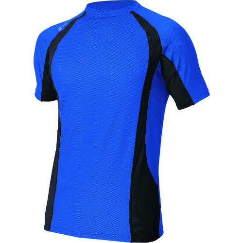 アイトス（AITOZ）　コンプレスフィット半袖シャツ　ブルー　５Ｌ　【品番：551035-006-5L】
