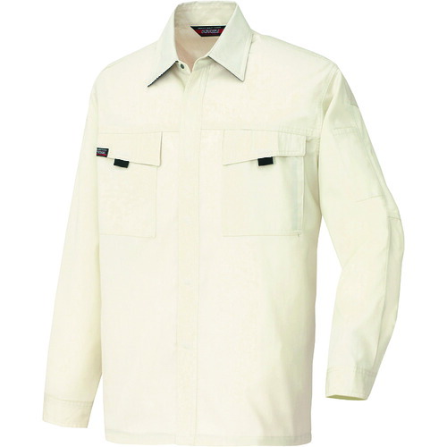 アイトス（AITOZ）　長袖シャツ（男女兼用）（薄地）　アイボリー　６Ｌ　【品番：5575-001-6L】