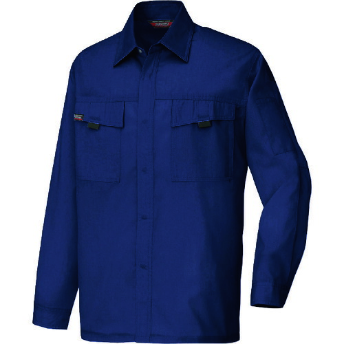 アイトス（AITOZ）　長袖シャツ（男女兼用）（薄地）　ディープネイビー　６Ｌ　【品番：5575-008-6L】