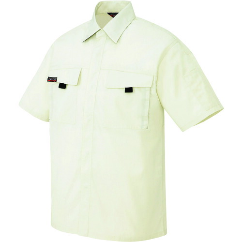 アイトス（AITOZ）　半袖シャツ（男女兼用）　アイボリー　６Ｌ　【品番：5576-001-6L】