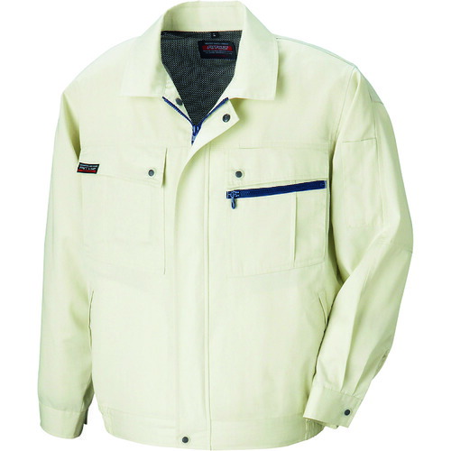 アイトス（AITOZ）　長袖サマーブルゾン（無地）（男女兼用）　アイボリー　ＳＳ　【品番：5590-001-SS】